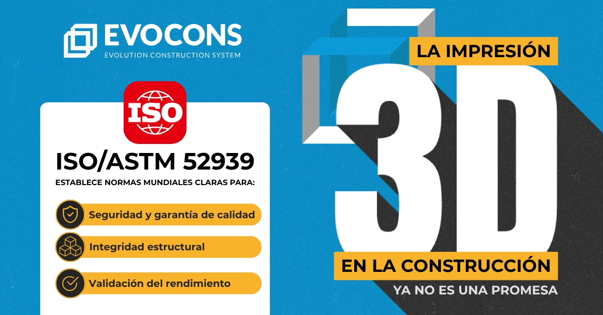 La impresión 3D en la construcción ya no es una promesa. Normativa ISO/ASTM 52939:2023