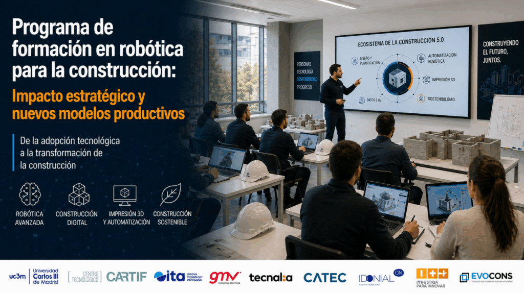 Programa Formación en Robótica para Construcción: un ecosistema que impulsa la transformación del sector