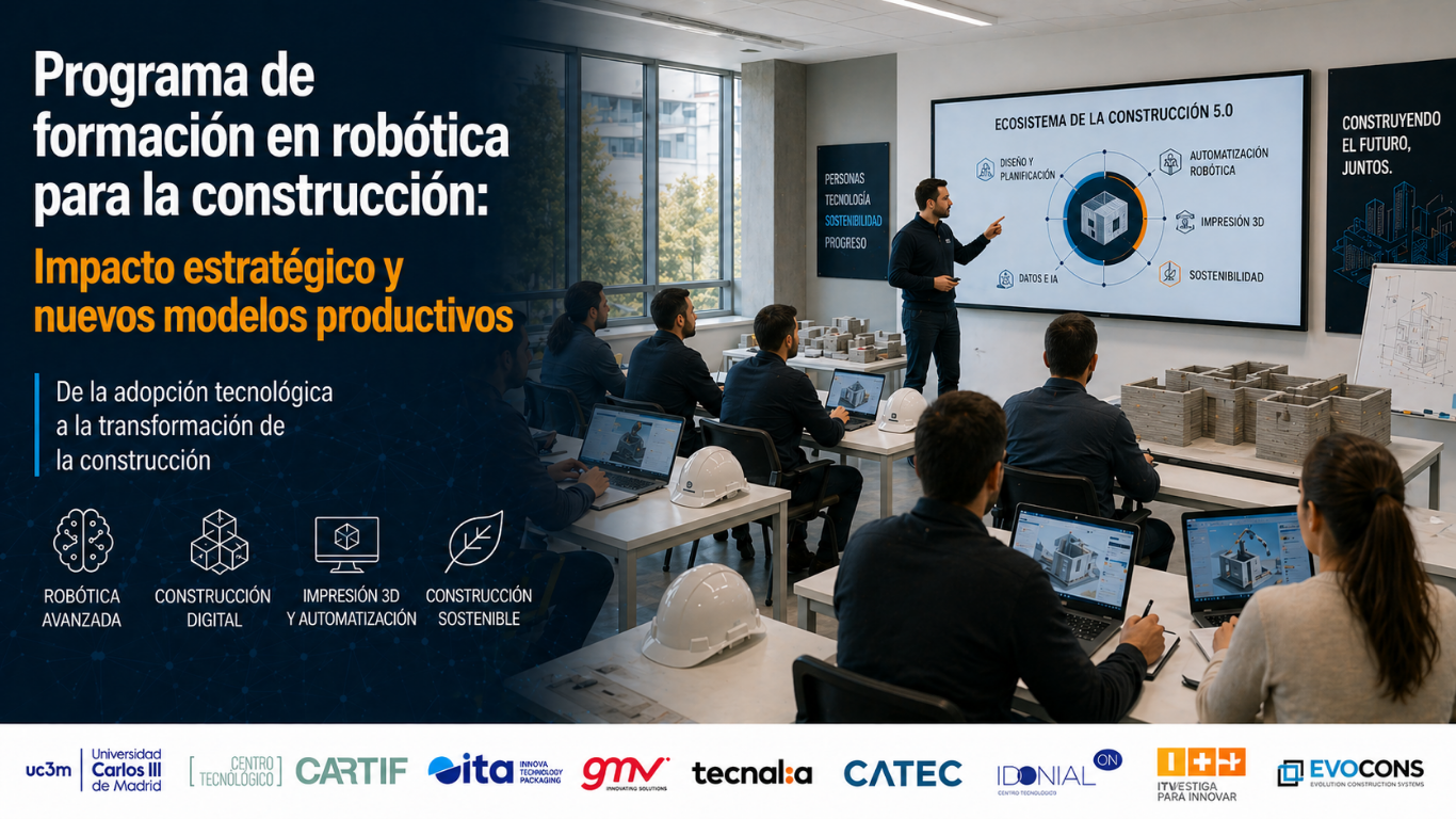 Programa Formación en Robótica para Construcción: un ecosistema que impulsa la transformación del sector